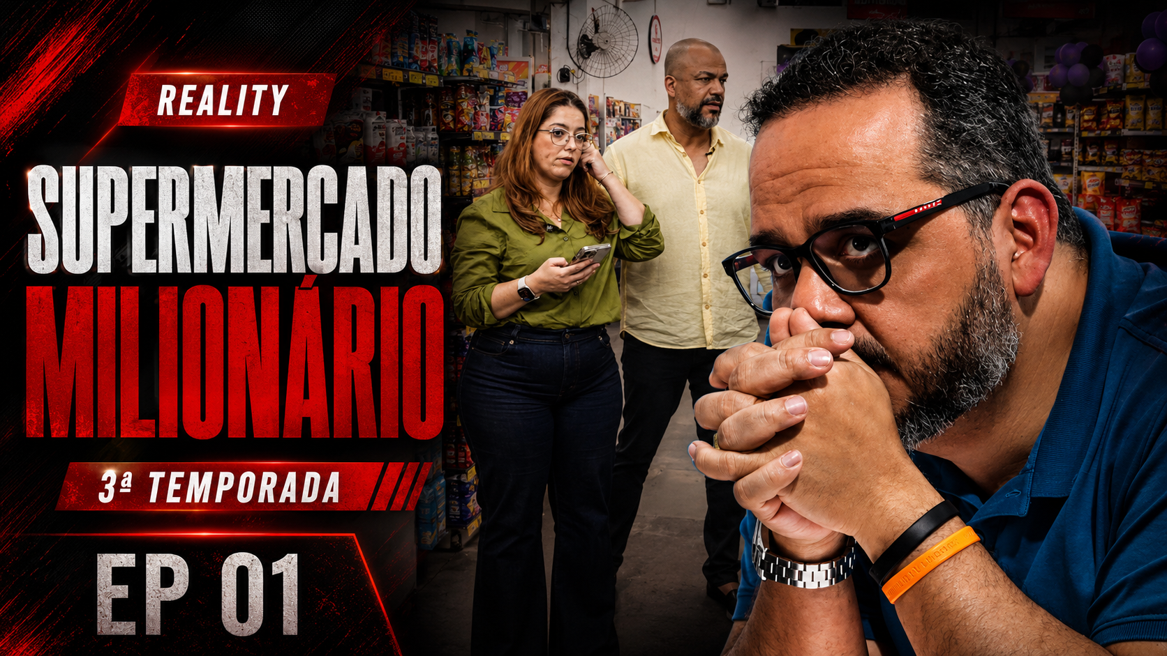 Capa do episódio 1 do reality Supermercado Milionário, 3ª temporada